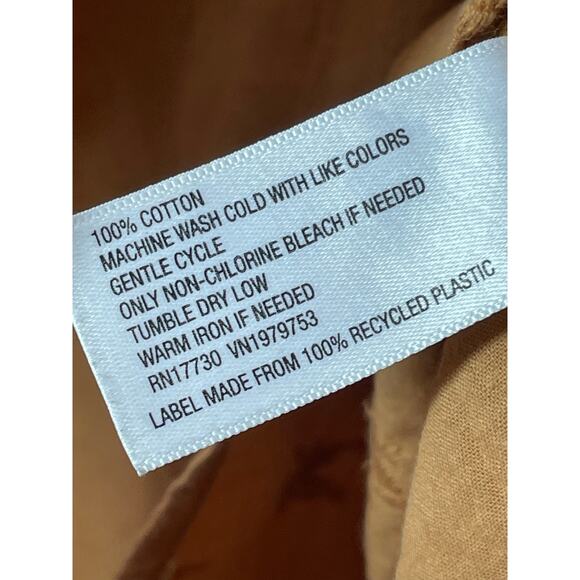 Universal Thread Ruffle Sleeve Embroidered Top Shirt Blouse Size XL Brown Rust - Picture 3 of 4